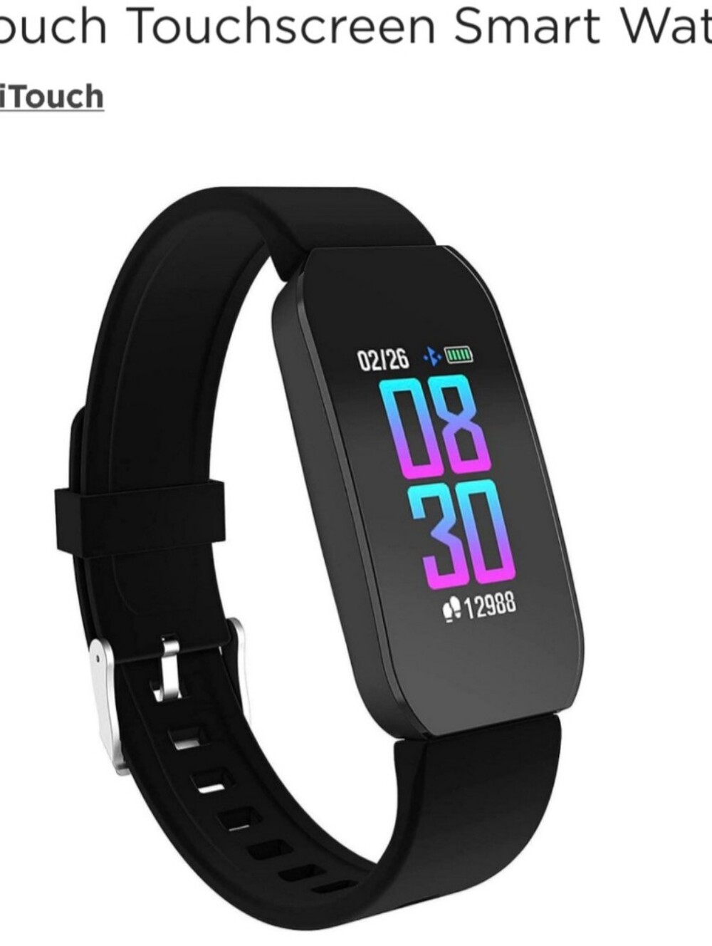 iTouch Fitness Activity Tracker Watch in Black BNIB $48